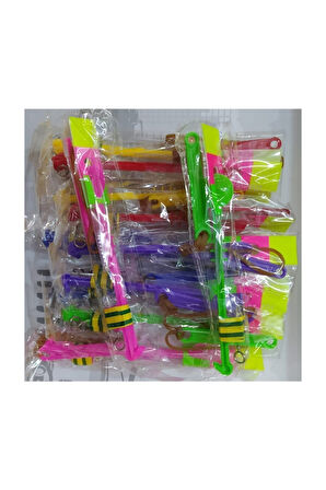 Eğitici Öğretici Çocuk Oyuncaklar Işıklı Pervaneli Sapan 12Adet Kara Toys