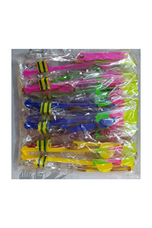 Eğitici Öğretici Çocuk Oyuncaklar Işıklı Pervaneli Sapan 12Adet Kara Toys