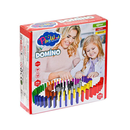 Eğlenceli Oyuncak ONY-388 Ahşap Domino Oyunu -Onyıl Kız Erkek Çocuk Eğitici