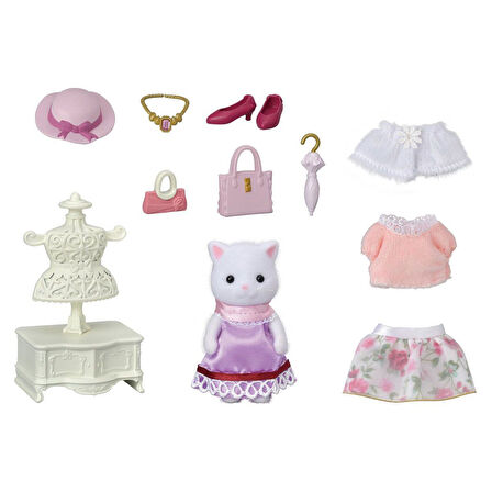 Eğitici Oyuncak 5461 Sylvanian Families Moda Seti İran Kedisi +3 yaş Kız Erkek Çocuk Eğitici Eği