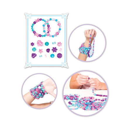 Kız Erkek Çocuk Oyuncak 03660 Frozen Sepetli Takı Seti ,Dede Kız Erkek Çocuk Eğitici