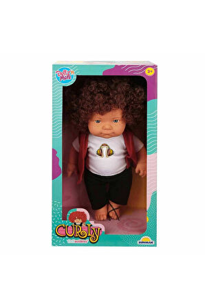 Kız Çocuk Oyuncak Erkek Çocuk Oyuncak 30151 Sunman, Curly Kıvırcık Saçlı Bebek 35cm Eğitici Oyuncakl