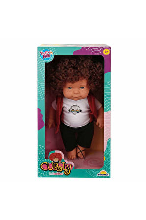 Kız Çocuk Oyuncak Erkek Çocuk Oyuncak 30151 Sunman, Curly Kıvırcık Saçlı Bebek 35cm Eğitici Oyuncakl