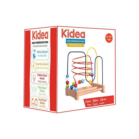 Eğlenceli Oyuncak KID-1031 Chiva, Ahşap Koordinasyon Oyunu Kız Erkek Çocuk Eğitici
