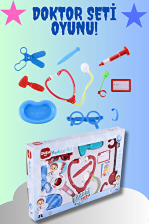 Eğitici Öğretici Çocuk Oyuncaklar Kutulu Doktor Seti /