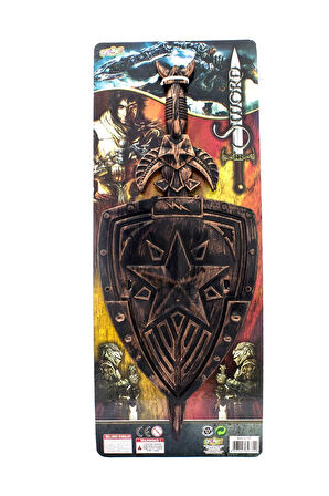 Eğitici Öğretici Çocuk Oyuncaklar Oyuncak Kılıç-Kalkan Set /