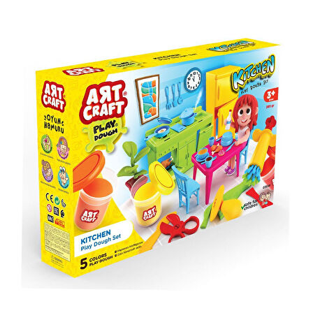 Eğitici Oyuncak 03658 Dede Mutfak Oyun Hamur Seti 280 gr Kız Erkek Çocuk Eğitici