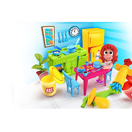 Eğitici Oyuncak 03658 Dede Mutfak Oyun Hamur Seti 280 gr Kız Erkek Çocuk Eğitici