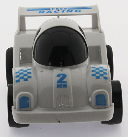 Eğlenceli Oyuncak Sürtmeli Kırılmaz Beyaz Yarış Arabası F559 Kız Erkek Çocuk Eğitici Eğitici Oyunc