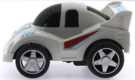 Eğlenceli Oyuncak Sürtmeli Kırılmaz Beyaz Yarış Arabası F559 Kız Erkek Çocuk Eğitici Eğitici Oyunc