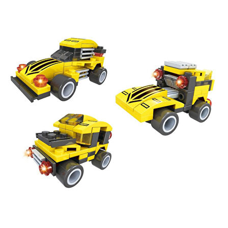 Eğlenceli Oyuncak Ausini Assembling Master 3 in 1 66 Parça Arazi Araçları Kız Erkek Çocuk Eğitici