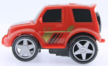 Eğitici Oyuncak Sürtmeli Kırılmaz Kırmızı Suv Jeep G21 Kız Erkek Çocuk Eğiticila