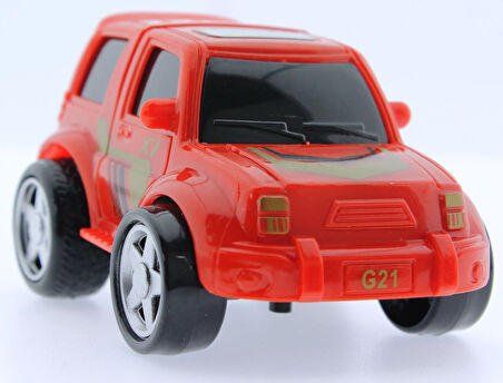 Eğitici Oyuncak Sürtmeli Kırılmaz Kırmızı Suv Jeep G21 Kız Erkek Çocuk Eğiticila