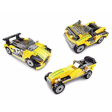 Eğlenceli Oyuncak Ausini Assembling Master 170 Parça 3 in 1 Spor Arabalar Kız Erkek Çocuk Eğitici