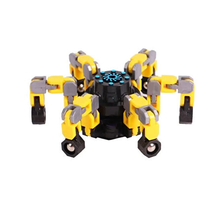 Eğlenceli Oyuncak Robota Dönüşen Sarı Stres Çarkı Kız Erkek Çocuk Eğitici