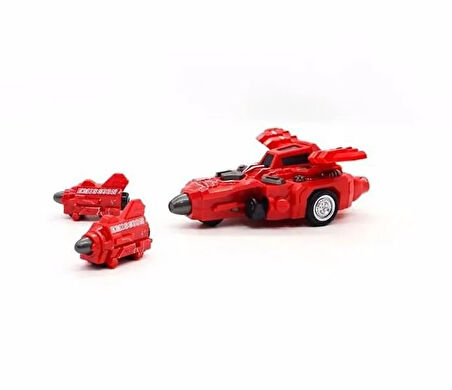 Kız Erkek Çocuk Oyuncak Sürtmeli Roket Atan Kırmızı Uzay Korsanı Araba Kız Erkek Çocuk Eğitici Eğitici O