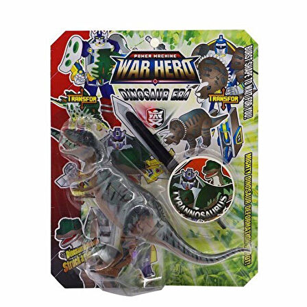 Kız Erkek Çocuk Oyuncak Robota Dönüşen Savaşçı Dinozor T-Rex Kız Erkek Çocuk Eğitici