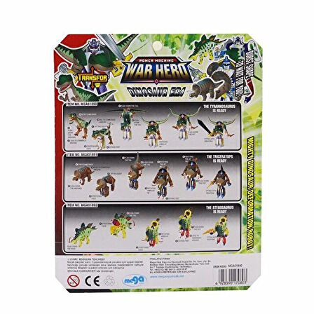 Kız Erkek Çocuk Oyuncak Robota Dönüşen Savaşçı Dinozor T-Rex Kız Erkek Çocuk Eğitici