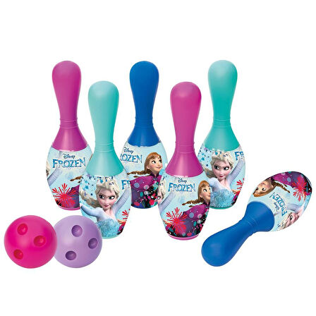 Kız Erkek Çocuk Oyuncak Frozen Bowling Oyun Aktiviye Seti Kız Erkek Çocuk Eğitici