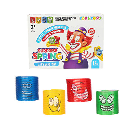 Öğretici Oyuncak 7170 Stres Yayı Orta Boy - 1adet Stokta Olan Gönderilir Kız Erkek Çocuk Eğitici