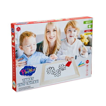 Öğretici Oyuncak ONY-391 Ahşap Tablet Yazı Tahtası -Onyıl Kız Erkek Çocuk Eğitici