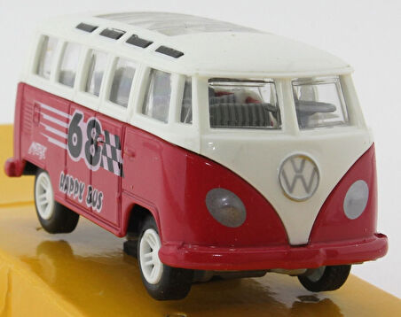 Eğitici Oyuncak Çek Bırak Kırmızı Minibüs M8668-24 Kız Erkek Çocuk Eğitici