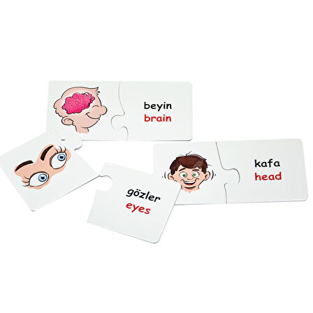 Kız Erkek Çocuk Oyuncak EDU-1008 Vücudumuz Eşleştir Oyunu -Chiva Kız Erkek Çocuk Eğitici