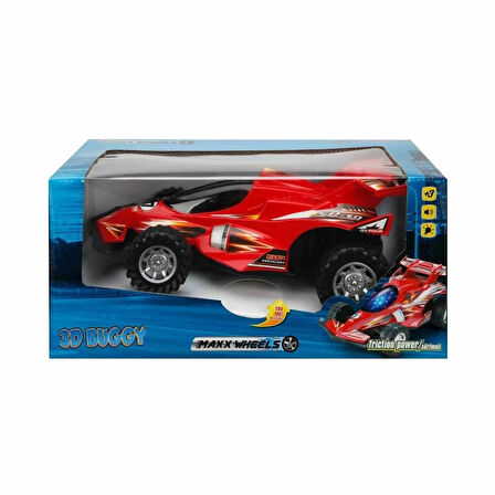 Öğretici Oyuncak 10099 Sesli ve Işıklı 3D Buggy Sürtmeli Araba Kız Erkek Çocuk Eğitici Eğitici Oy