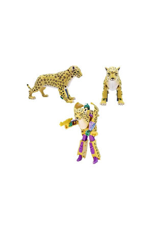 Kız Çocuk Oyuncak Erkek Çocuk Oyuncak 2556E Robota Dönüşen Çita Figür Eğitici Oyuncaklar