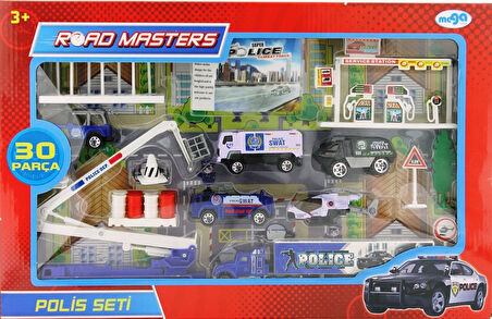 Kız Erkek Çocuk Oyuncak Asansörlü Metal polis Seti Jp6106 Kız Erkek Çocuk Eğitici