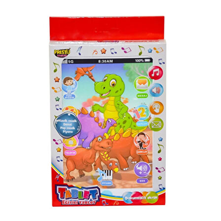 Eğlenceli Oyuncak FAB 1705 Eğlenceli Pilli Dokunmatik Tablet -Prestij Kız Erkek Çocuk Eğitici Eğit