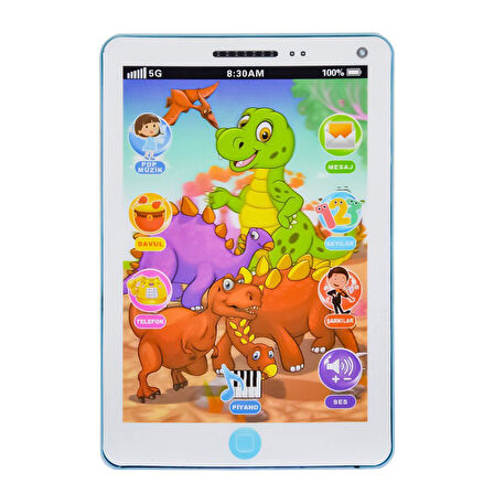 Eğlenceli Oyuncak FAB 1705 Eğlenceli Pilli Dokunmatik Tablet -Prestij Kız Erkek Çocuk Eğitici Eğit