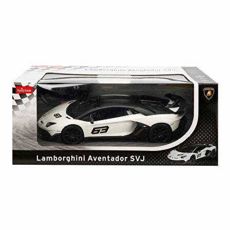 Eğlenceli Oyuncak 96010 Uzaktan Kumandalı Lamborghini Aventador SVJ Işıklı Araba 34cm -Sunman Kız Erkek Çocuk Eğitici