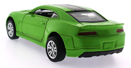 Eğlenceli Oyuncak Çek Bırak Yeşil Metal Spor Araba K138A Kız Erkek Çocuk Eğiticila