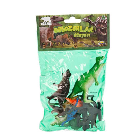 Eğitici Oyuncak 0705 Dinozorların Dünyası Poşetli Hayvan Oyun Seti Kız Erkek Çocuk Eğitici Eğiti