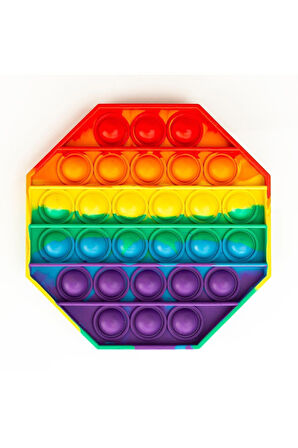 Eğitici Öğretici Çocuk Oyuncaklar Silikon Popit Altıgen Oyuncak Duyusal