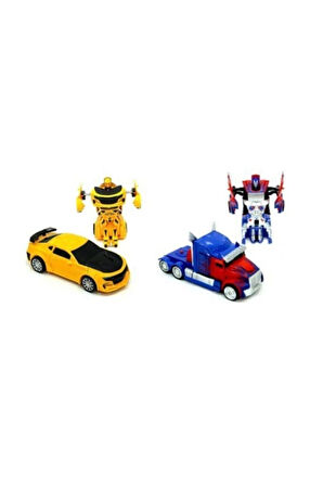 Eğitici Öğretici Çocuk Oyuncaklar Transformers Bumblebee Tır Optimus Prıme Ve Bumblebee