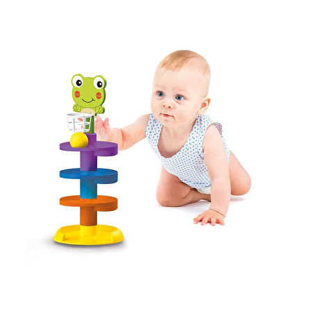 Öğretici Oyuncak 5087 Oyuncak Top Kulesi Kız Erkek Çocuk Eğitici