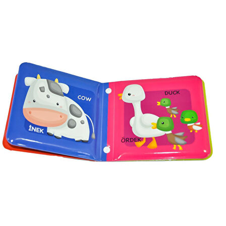 Eğlenceli Oyuncak MOL-025 PVC Banyo Oyuncağı Kitaplar -1adet stokta olan gönderilir Kız Erkek Çocuk Eğitici Öğretici O