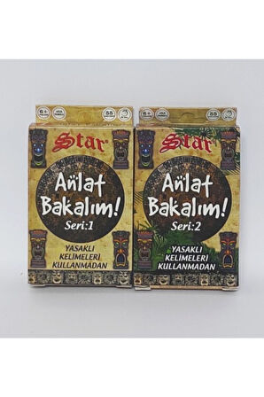 Eğitici Öğretici Çocuk Oyuncaklar Toplam 110 Kartlı Anlat Bakalım Tabu Kartları Seri 1 Ve Seri 2 -