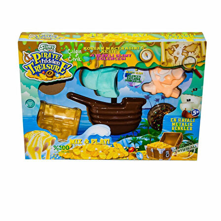 Kız Erkek Çocuk Oyuncak 33487 Slimy Süper Set Korsan Kız Erkek Çocuk Eğitici