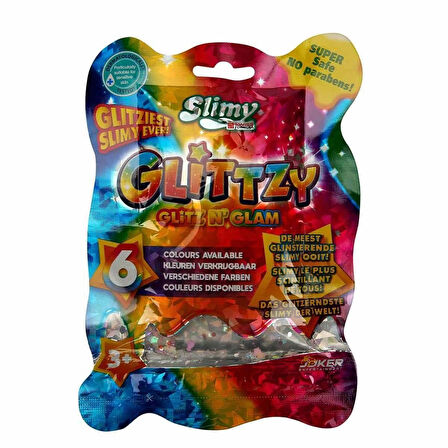 Öğretici Oyuncak 34025 Slimy Glitzy 10 Renk 90 gr Kız Erkek Çocuk Eğitici