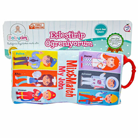 Öğretici Oyuncak URT003-20 Eşleştirip Öğreniyorum Meslekler - Birlik Toys Kız Erkek Çocuk Eğitici