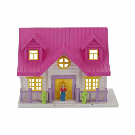 Eğlenceli Oyuncak 02081 Sunman, 2 Katlı Ev Oyun Seti Villa Kız Erkek Çocuk Eğitici