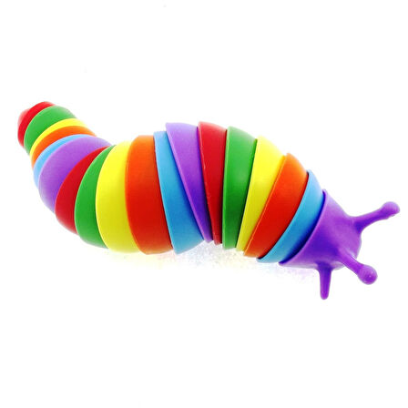 Eğlenceli Oyuncak Kıvrılabilen Renkli Plastik Salyangoz Mor Kız Erkek Çocuk Eğitici Eğitici Oyunca