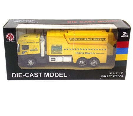 Eğlenceli Oyuncak Die Cast Model Çek Bırak Temizlik ( Sanitasyon ) Aracı Kız Erkek Çocuk Eğitici E
