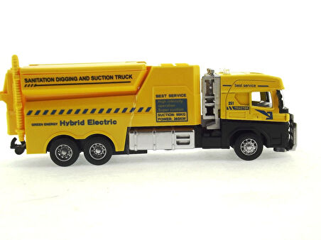 Eğlenceli Oyuncak Die Cast Model Çek Bırak Temizlik ( Sanitasyon ) Aracı Kız Erkek Çocuk Eğitici E