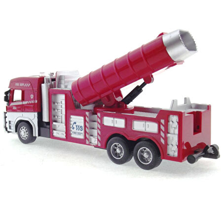 Kız Erkek Çocuk Oyuncak Die Cast Model Çek Bırak Duman Emici İtfaiye Kamyonu Kız Erkek Çocuk Eğitici Eği