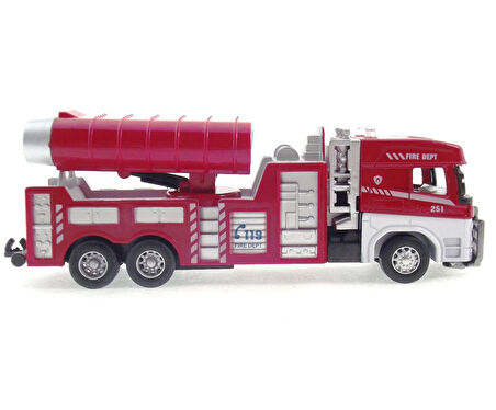 Kız Erkek Çocuk Oyuncak Die Cast Model Çek Bırak Duman Emici İtfaiye Kamyonu Kız Erkek Çocuk Eğitici Eği
