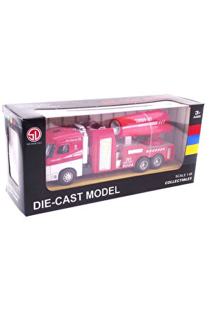 Kız Çocuk Oyuncak Erkek Çocuk Oyuncak Die Cast Model Çek Bırak Turbo Jet İtfaiye Kamyonu Eğitici Oyu